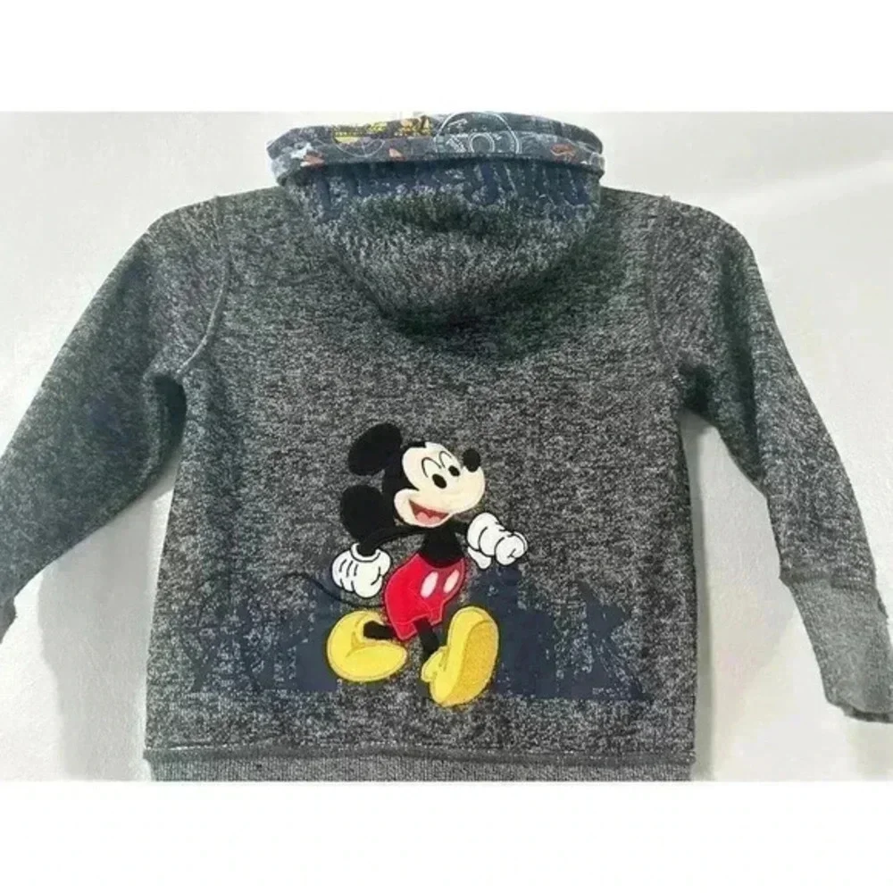 Walt Disney World Parks Youth Lg Hoodie Jacket Mickey Goofy All Embroidered 2019